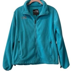 The‎ North Face Summit Series Teal Turquoise Fleece Jacket Small
